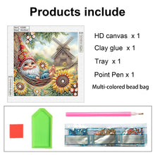 Load image into Gallery viewer, Diamond Painting - Partial Special Shaped - Summer Gnome (30*30CM)