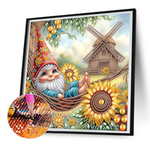 Load image into Gallery viewer, Diamond Painting - Partial Special Shaped - Summer Gnome (30*30CM)