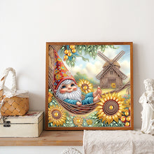Load image into Gallery viewer, Diamond Painting - Partial Special Shaped - Summer Gnome (30*30CM)
