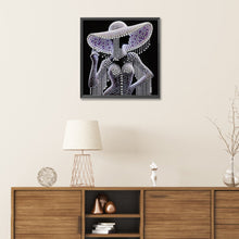 Load image into Gallery viewer, Diamond Painting - Partial Special Shaped - Elegant Hat Lady (30*30CM)