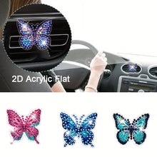 Load image into Gallery viewer, 4pc Flower Animal DIY Diamond Painting Car Air Vent Clip Air Freshener for Adult