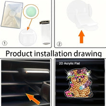 Load image into Gallery viewer, 4pc Flower Animal DIY Diamond Painting Car Air Vent Clip Air Freshener for Adult