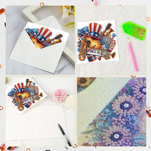 Load image into Gallery viewer, 6Pcs Independence Day Diamond Painting Greeting Cards DIY Diamond Drawing Card