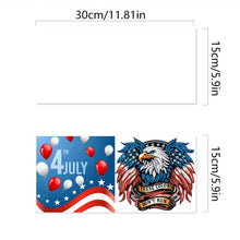 Load image into Gallery viewer, 6Pcs Independence Day Diamond Painting Greeting Cards DIY Diamond Drawing Card