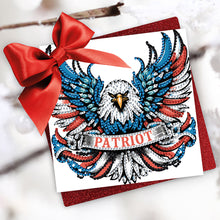 Load image into Gallery viewer, 6Pcs Independence Day Diamond Painting Greeting Cards DIY Diamond Drawing Card