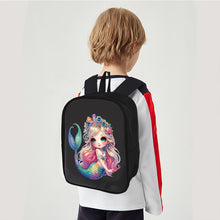 Load image into Gallery viewer, Mermaid Special Shape Diamond Art School Bag Diamond Art Knapsack for Art Crafts