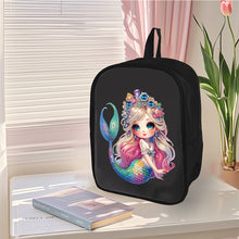 Load image into Gallery viewer, Mermaid Special Shape Diamond Art School Bag Diamond Art Knapsack for Art Crafts