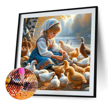 Load image into Gallery viewer, Diamond Painting - Full Round - Cute Girl (40*40CM)