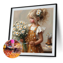 Load image into Gallery viewer, Diamond Painting - Full Round - Cute Girl (40*40CM)