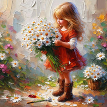 Load image into Gallery viewer, Diamond Painting - Full Round - Cute Girl (40*40CM)