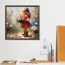 Load image into Gallery viewer, Diamond Painting - Full Round - Cute Girl (40*40CM)