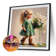 Load image into Gallery viewer, Diamond Painting - Full Round - Cute Girl (40*40CM)