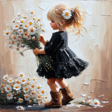 Load image into Gallery viewer, Diamond Painting - Full Round - Cute Girl (40*40CM)