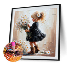 Load image into Gallery viewer, Diamond Painting - Full Round - Cute Girl (40*40CM)