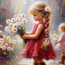 Load image into Gallery viewer, Diamond Painting - Full Round - Cute Girl (40*40CM)