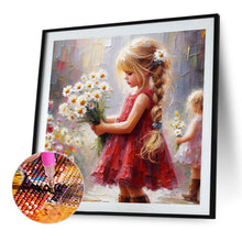 Load image into Gallery viewer, Diamond Painting - Full Round - Cute Girl (40*40CM)