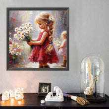 Load image into Gallery viewer, Diamond Painting - Full Round - Cute Girl (40*40CM)