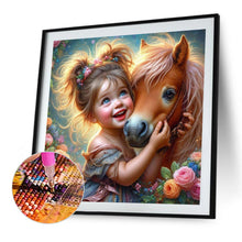 Load image into Gallery viewer, Diamond Painting - Full Round - Cute Girl (40*40CM)