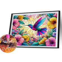 Load image into Gallery viewer, Diamond Painting - Full Round - Flower Hummingbird (40*30CM)
