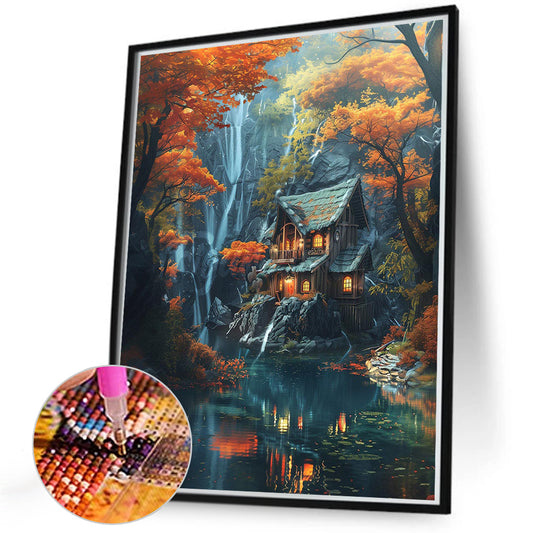 Diamond Painting - Full Round - Cottage Scenery (40*50CM)