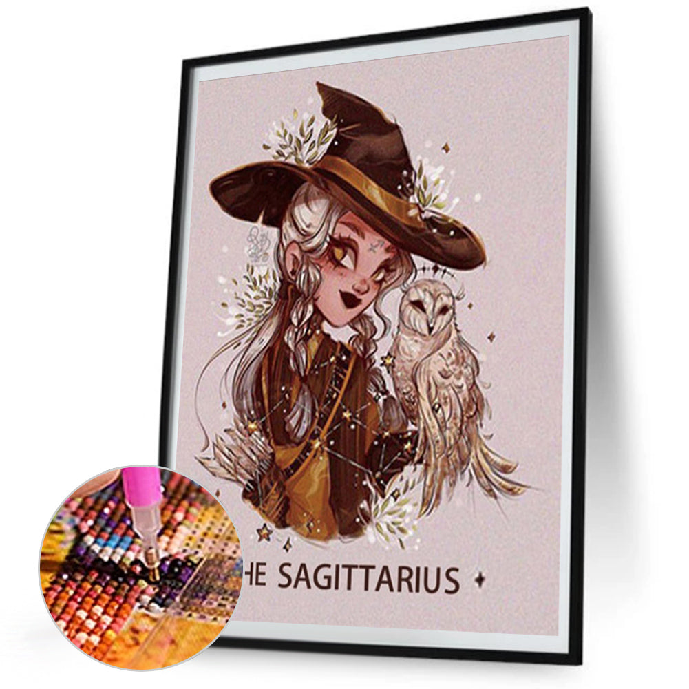 Diamond Painting - Full Square - Sagittarius Witch (50*60CM)