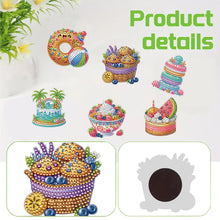 Load image into Gallery viewer, 6 Pcs Diamond Art Fridge Magnet DIY Diamond Painting Refrigerator Magnet