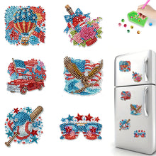 Load image into Gallery viewer, 6 Pcs Diamond Art Fridge Magnet DIY Diamond Painting Refrigerator Magnet