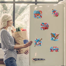 Load image into Gallery viewer, 6 Pcs Diamond Art Fridge Magnet DIY Diamond Painting Refrigerator Magnet