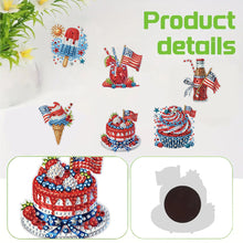 Load image into Gallery viewer, 6 Pcs Diamond Art Fridge Magnet DIY Diamond Painting Refrigerator Magnet