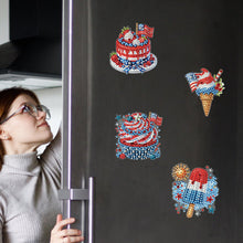 Load image into Gallery viewer, 6 Pcs Diamond Art Fridge Magnet DIY Diamond Painting Refrigerator Magnet