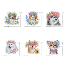 Load image into Gallery viewer, 6Pcs Double Sided Special Shaped Beautiful Pattern Full Drill Keyring for Adults