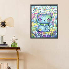 Load image into Gallery viewer, Diamond Painting - Full Round - Blue Kitten (40*50CM)