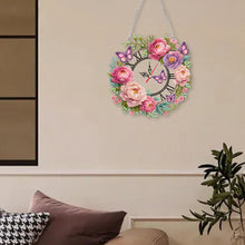 Load image into Gallery viewer, Acrylic Special Shape Flowers 5D Diamond Painting Clock Art Craft for Home Decor