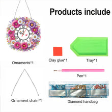 Load image into Gallery viewer, Acrylic Special Shape Flowers 5D Diamond Painting Clock Art Craft for Home Decor