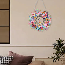 Load image into Gallery viewer, Acrylic Special Shape Flowers 5D Diamond Painting Clock Art Craft for Home Decor