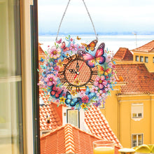 Load image into Gallery viewer, Acrylic Special Shape Flowers 5D Diamond Painting Clock Art Craft for Home Decor