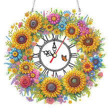 Load image into Gallery viewer, Acrylic Special Shape Flowers 5D Diamond Painting Clock Art Craft for Home Decor