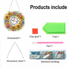 Load image into Gallery viewer, Acrylic Special Shape Flowers 5D Diamond Painting Clock Art Craft for Home Decor