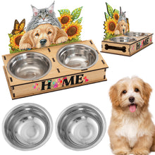 Load image into Gallery viewer, 5D DIY Diamond Painting Water Feeder Diamond Art Dog Bowl for Small Medium Pets