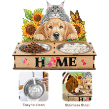 Load image into Gallery viewer, 5D DIY Diamond Painting Water Feeder Diamond Art Dog Bowl for Small Medium Pets