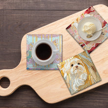 Load image into Gallery viewer, 6Pcs Wooden Beautiful Pattern DIY Diamond Painting Coaster Art with Storage Rack