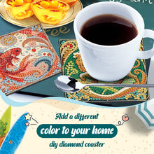 Load image into Gallery viewer, 6Pcs Wooden Beautiful Pattern DIY Diamond Painting Coaster Art with Storage Rack