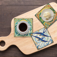 Load image into Gallery viewer, 6Pcs Wooden Beautiful Pattern DIY Diamond Painting Coaster Art with Storage Rack