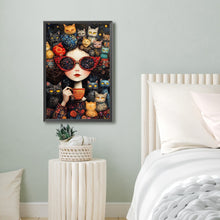 Load image into Gallery viewer, Diamond Painting - Full Round - Cat Girl (40*60CM)