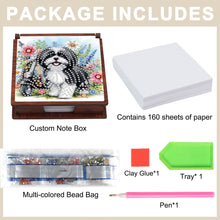 Load image into Gallery viewer, Wooden 5D Diamond Painting Kit Note Box with 160 Sheets Diamond Art Notepad Box