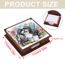 Load image into Gallery viewer, Wooden 5D Diamond Painting Kit Note Box with 160 Sheets Diamond Art Notepad Box