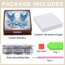 Load image into Gallery viewer, Wooden 5D Diamond Painting Kit Note Box with 160 Sheets Diamond Art Notepad Box