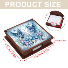 Load image into Gallery viewer, Wooden 5D Diamond Painting Kit Note Box with 160 Sheets Diamond Art Notepad Box