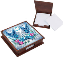 Load image into Gallery viewer, Wooden 5D Diamond Painting Kit Note Box with 160 Sheets Diamond Art Notepad Box