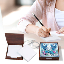 Load image into Gallery viewer, Wooden 5D Diamond Painting Kit Note Box with 160 Sheets Diamond Art Notepad Box